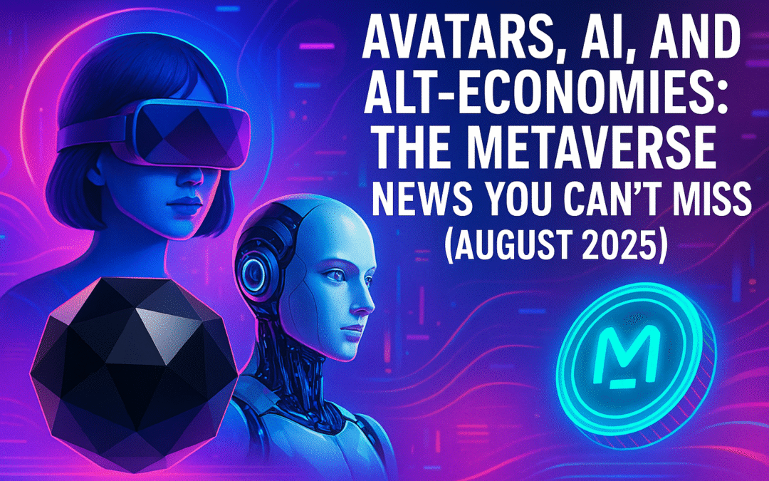 avatars, ai, and alt economies the metaverse news you can’t miss (august 2025)